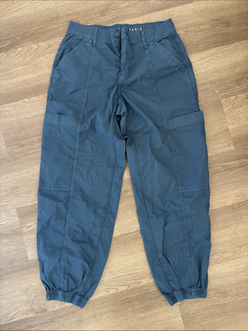 American Eagle Outfitters Blue Cargo Jogger Pants